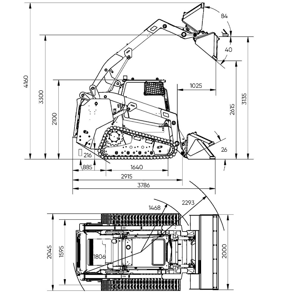 Мини-погрузчик XCMG TV770RU